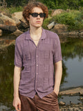 Campus Sutra Patch-Knit Shirt
