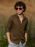 Campus Sutra Solid Button-Up Shirt