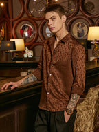 Campus Sutra Mozaic-Tactile Shirt
