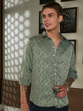 Campus Sutra Mozaic-Tactile Shirt