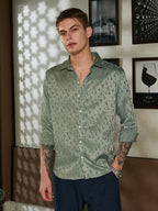 Campus Sutra Mozaic-Tactile Shirt