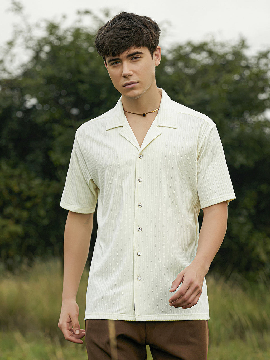 Campus Sutra Trough-Tactile Shirt