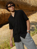 Campus Sutra Ridge-Ribbed Shirt