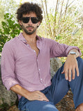 Campus Sutra Herringbone-Tactile Shirt