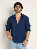 Campus Sutra Chevron-Loop Shirt