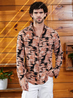 Campus Sutra Contrast-Scuff Shirt
