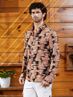 Campus Sutra Contrast-Scuff Shirt