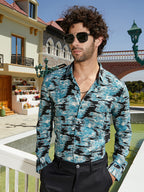 Campus Sutra Contrast-Scuff Shirt