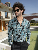 Campus Sutra Contrast-Scuff Shirt