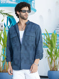 Campus Sutra Mandarin Utility Shirt