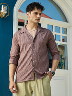 Campus Sutra Bloom-Tactile Shirt