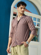 Campus Sutra Bloom-Tactile Shirt