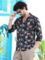 Campus Sutra Bloom-Traces Regular Shirt