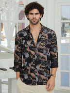 Campus Sutra Marquina Gradient Shirt