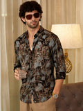 Campus Sutra Impressionistic Strokes Shirt