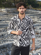 Campus Sutra Abstract Breezy Shirt