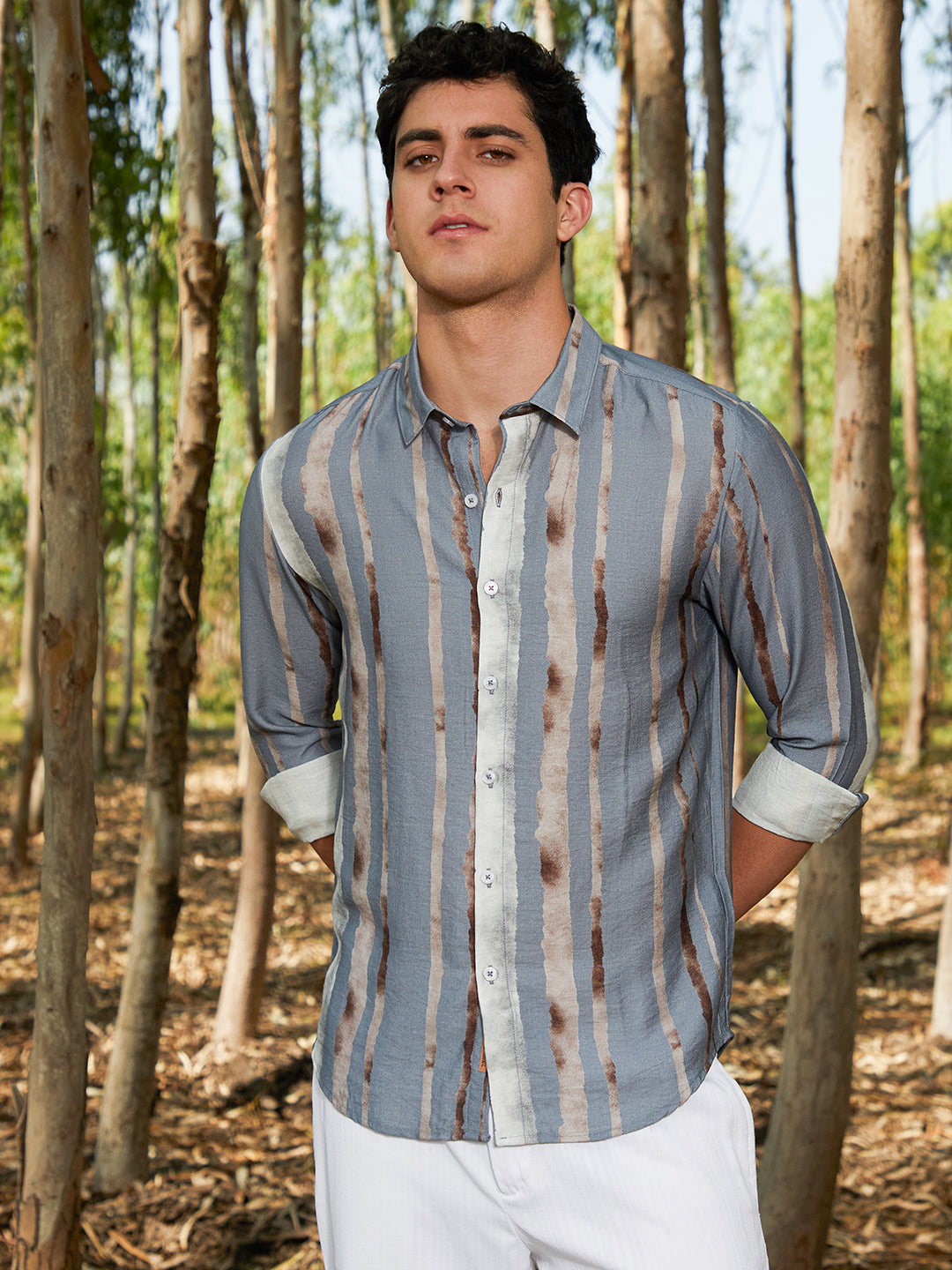 Campus Sutra Indie-Striped Shirt
