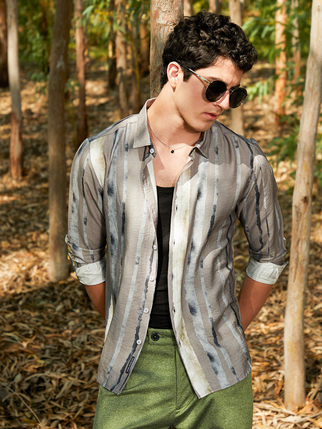 Campus Sutra Indie-Striped Shirt