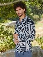 Campus Sutra Abstract Breezy Shirt