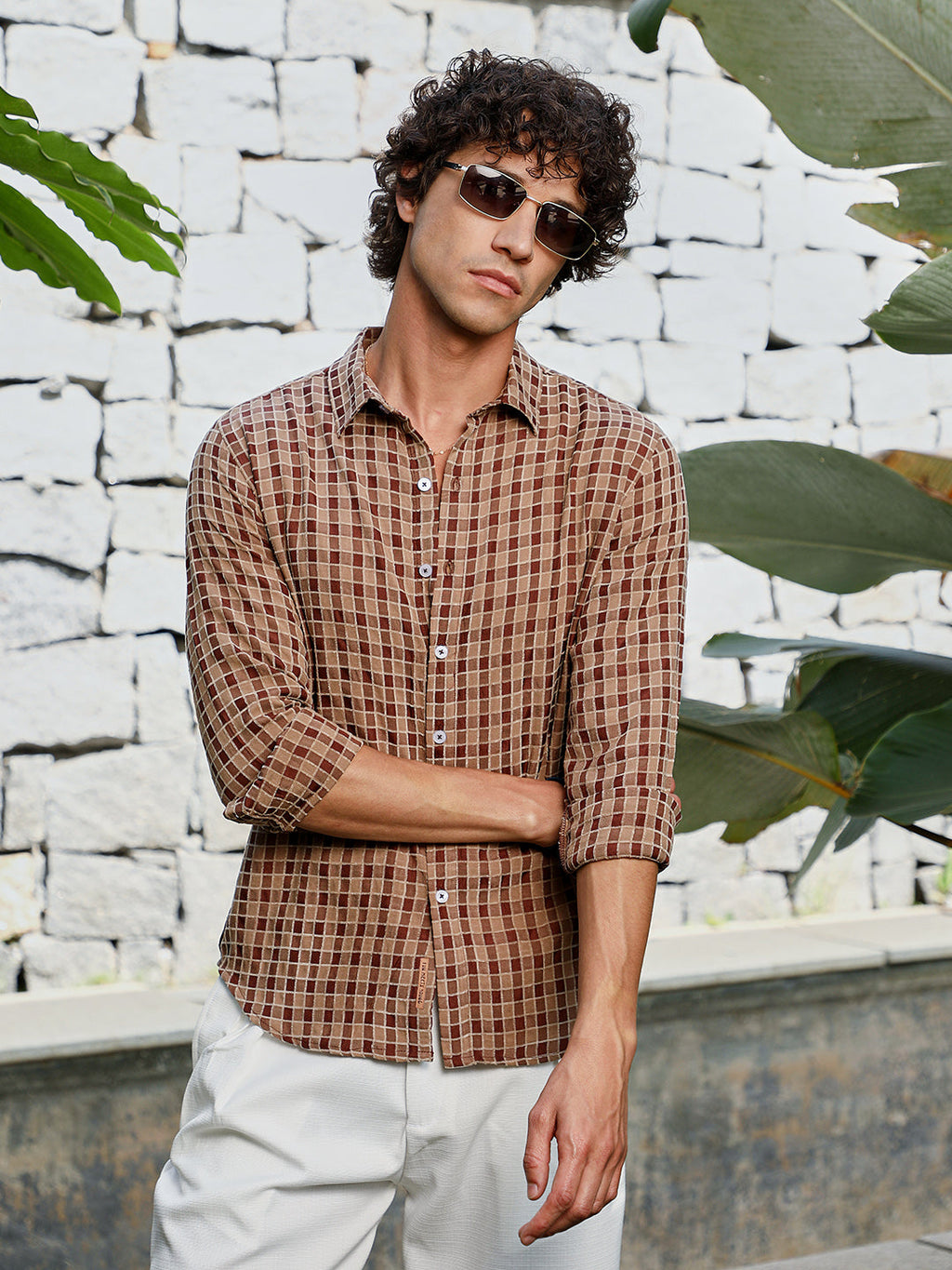 Campus Sutra Glen Check Shirt