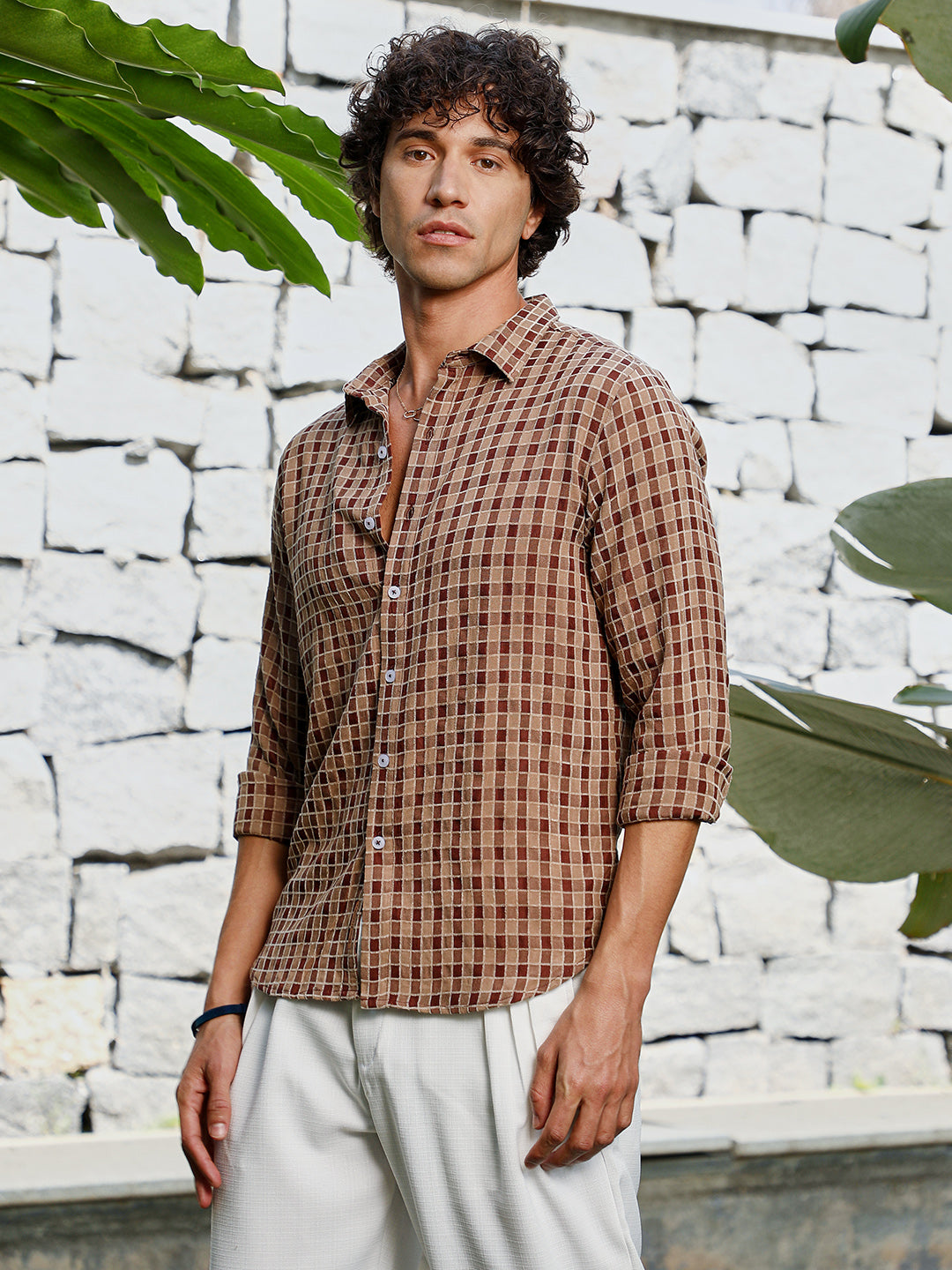 Campus Sutra Glen Check Shirt