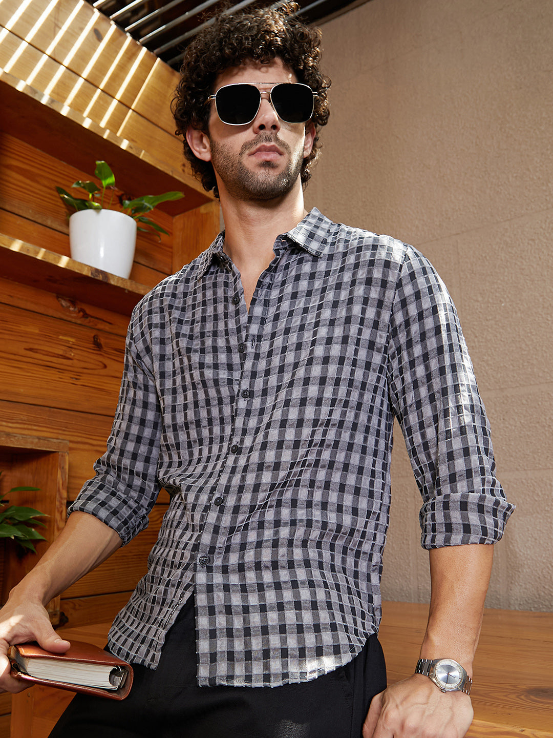 Campus Sutra Glen Check Shirt