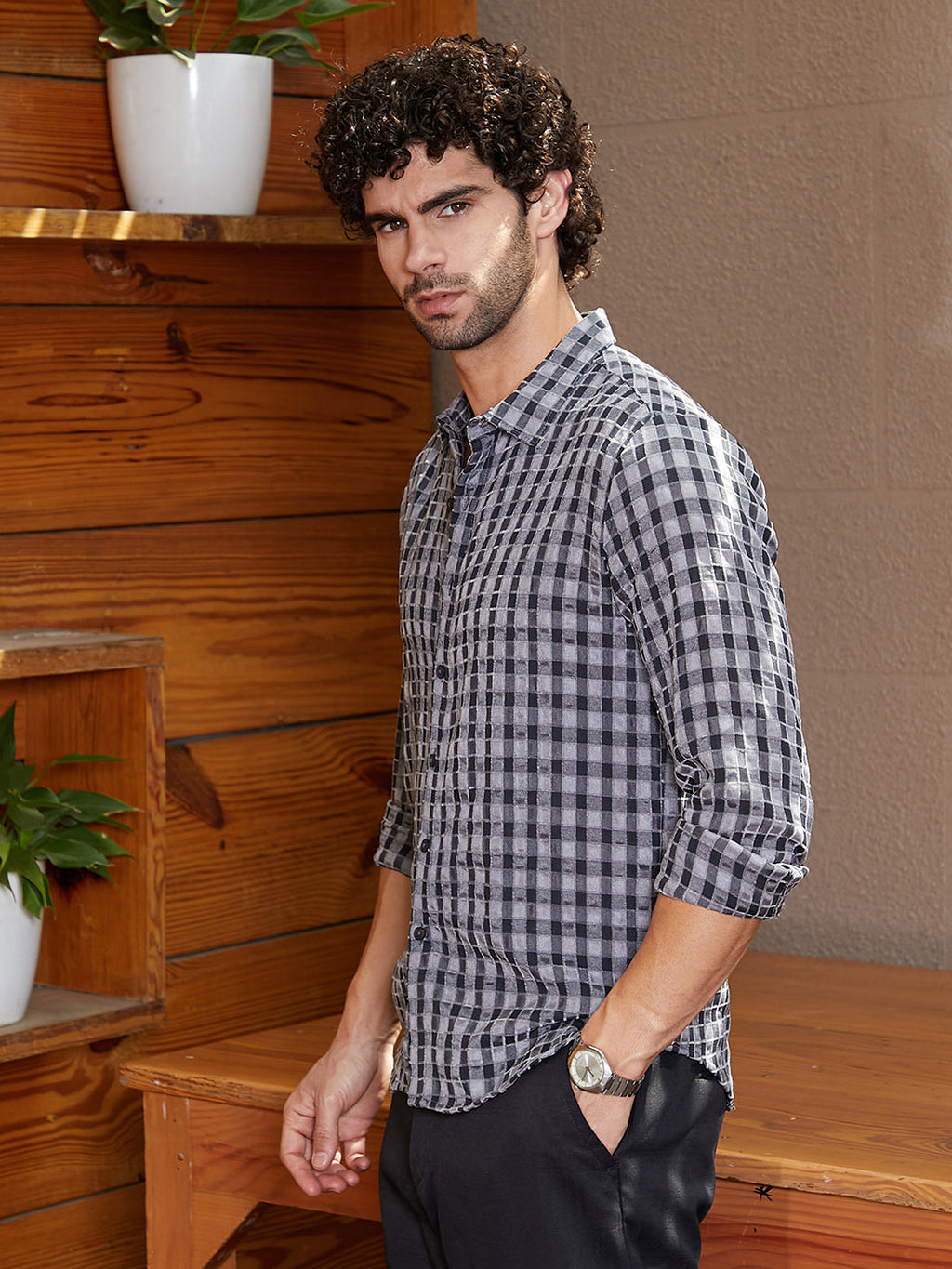 Campus Sutra Glen Check Shirt
