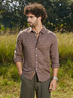Campus Sutra Bi-Check Shirt