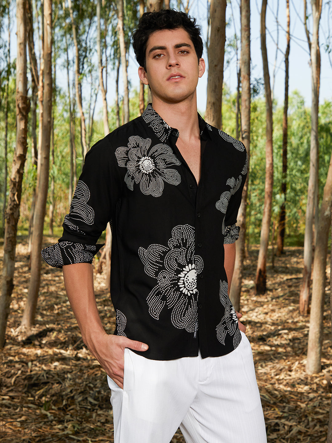 Campus Sutra Maxi-Flora Shirt