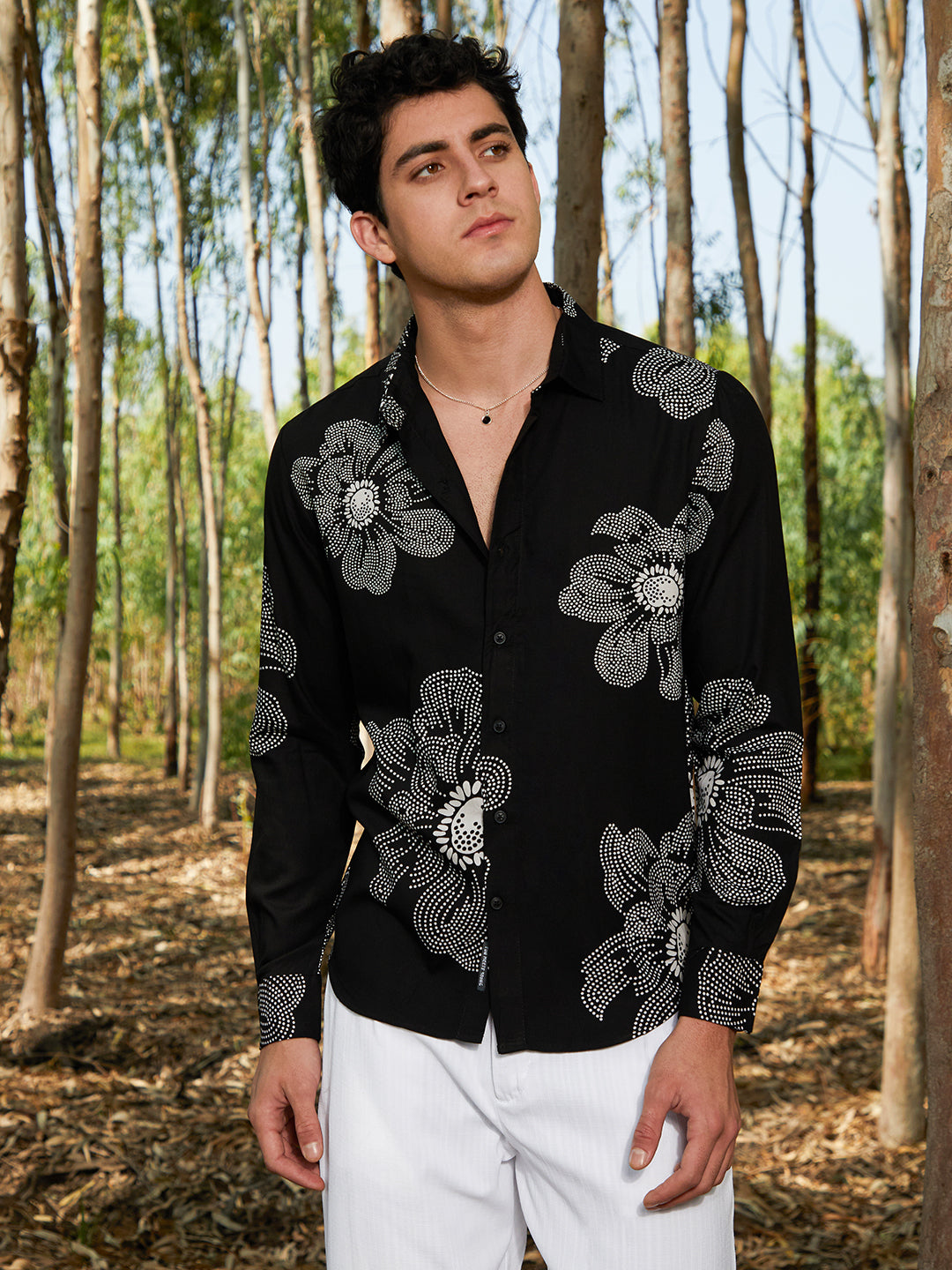Campus Sutra Maxi-Flora Shirt
