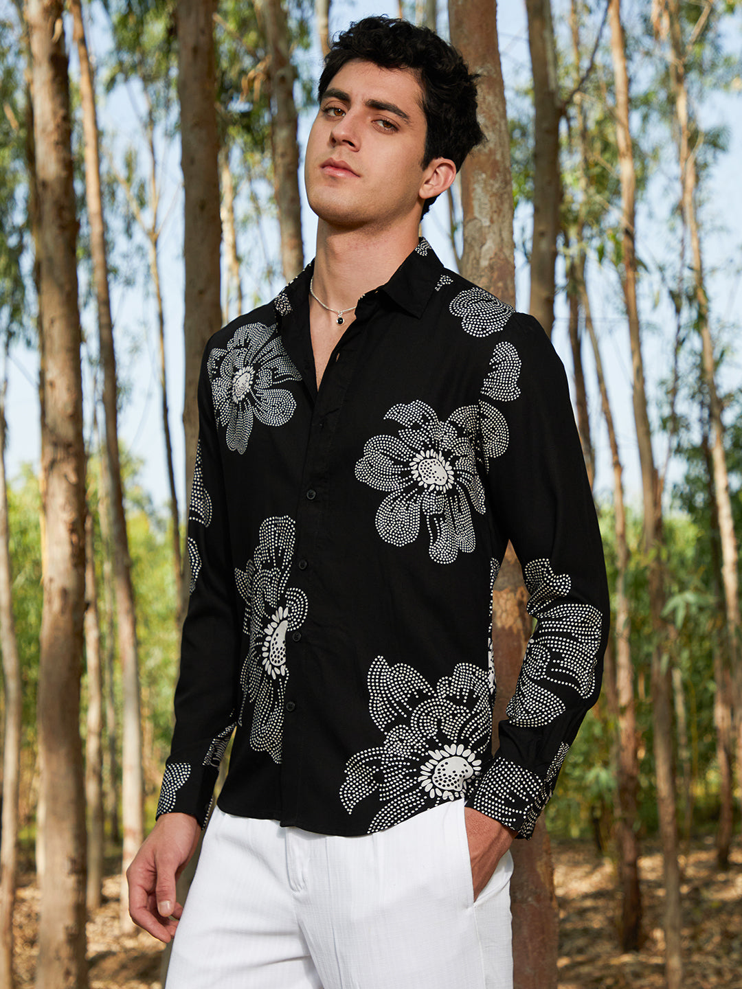 Campus Sutra Maxi-Flora Shirt