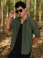 Campus Sutra Spirit Weave Shirt