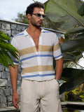 Campus Sutra Panel-Knit Relaxed Shirt