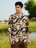 Campus Sutra Burnt Foliage Shirt