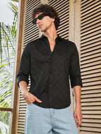 Campus Sutra Dotted-Cuboid Shirt