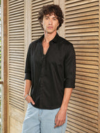 Campus Sutra Dotted-Cuboid Shirt
