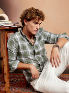 Campus Sutra Halo-Check Regular Shirt