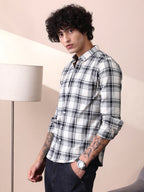 Campus Sutra Halo-Graph Regular Shirt