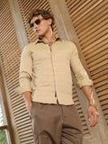 Campus Sutra Grid-Tactile Shirt