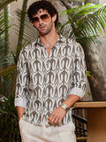 Campus Sutra Trident Imprint Shirt