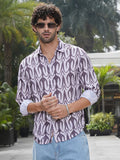Campus Sutra Trident Imprint Shirt