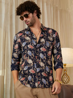 Campus Sutra Bloom-Traces Shirt