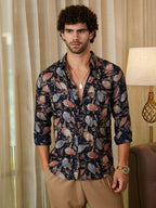 Campus Sutra Bloom-Traces Shirt