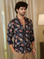 Campus Sutra Bloom-Traces Shirt