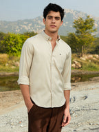 Campus Sutra Houndstooth-Tactile Shirt