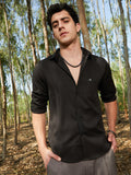 Campus Sutra Houndstooth-Tactile Shirt