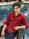 Campus Sutra Houndstooth-Tactile Shirt