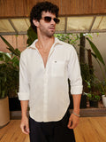 Campus Sutra Houndstooth-Tactile Shirt