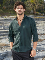 Campus Sutra Candy-Striped Shirt