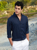 Campus Sutra Candy-Striped Shirt